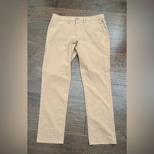 UNTUCKit Men's Tan Chancellor Tech Pants
